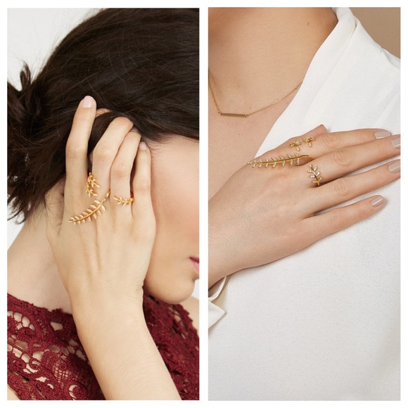 NWT Baublebar Peacemaker ring in gold - Picture 5 of 8